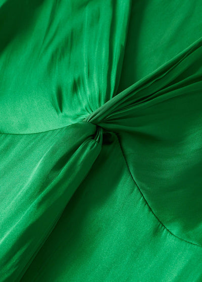 MNG - Vestido satinado abertura
