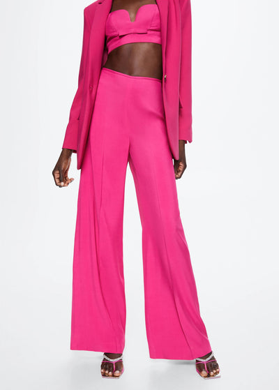 MNG - Pantalón fluido wideleg