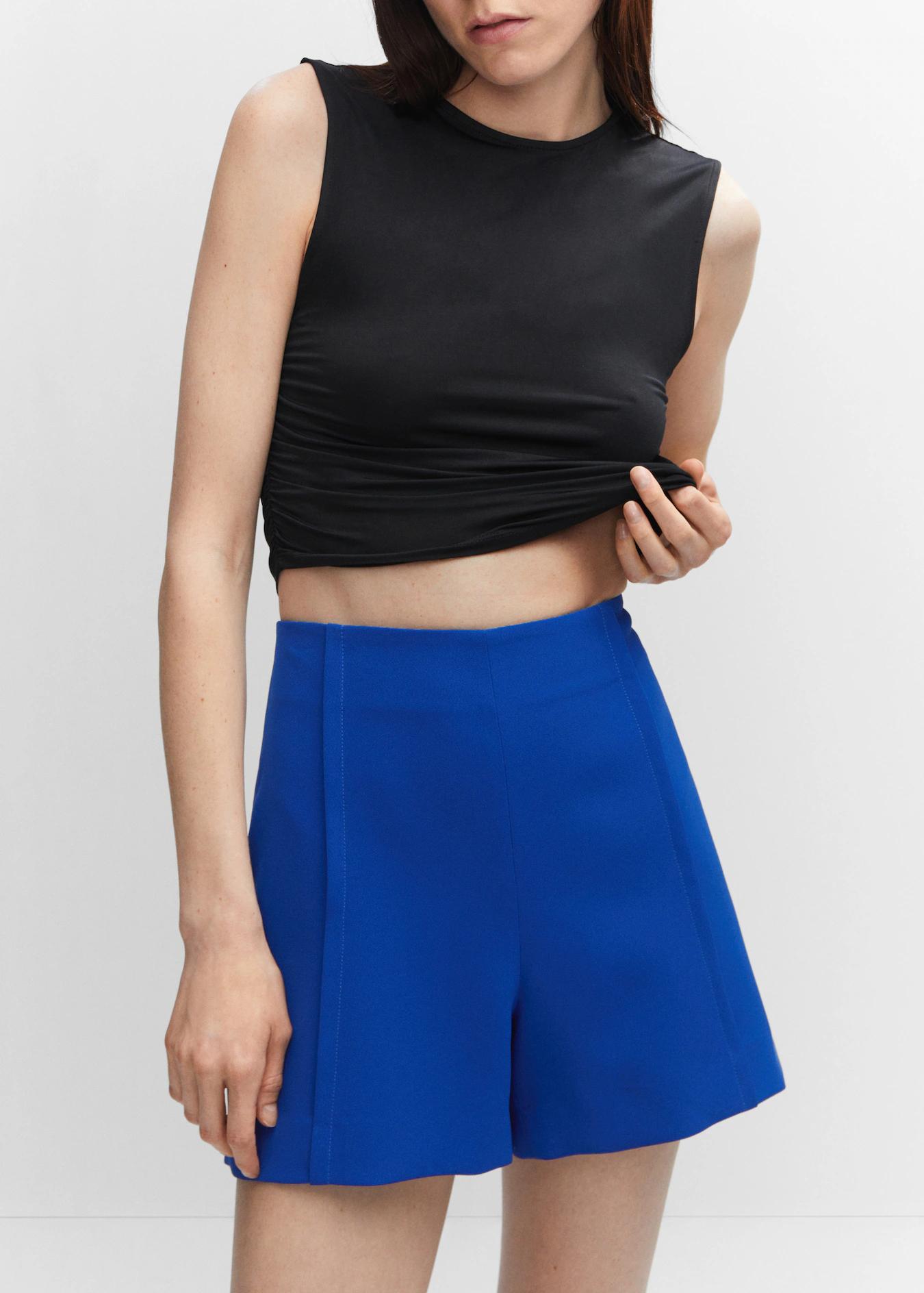 MNG -Shorts rectos tiro alto