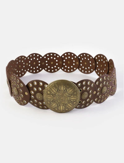 Unico - Cinturon Boho Chocolate y Suela