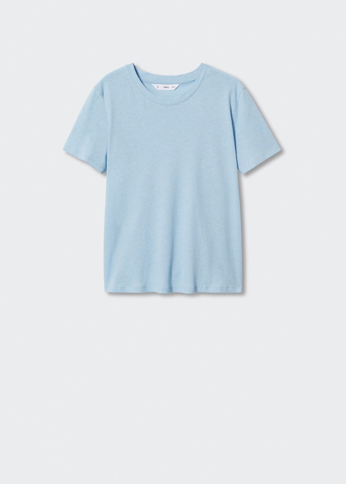 Mango - Camiseta algodón lino