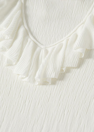 MNG - Vestido textura volante