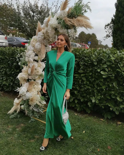 MNG - Vestido satinado abertura