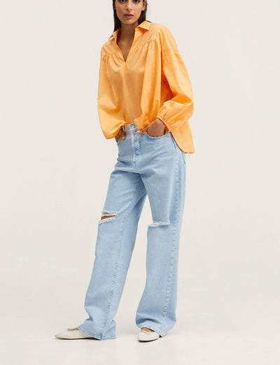 Mng -  Blusa 100% algodón