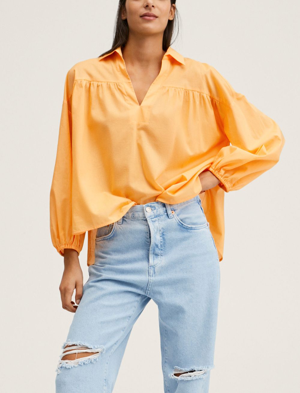 Mng -  Blusa 100% algodón
