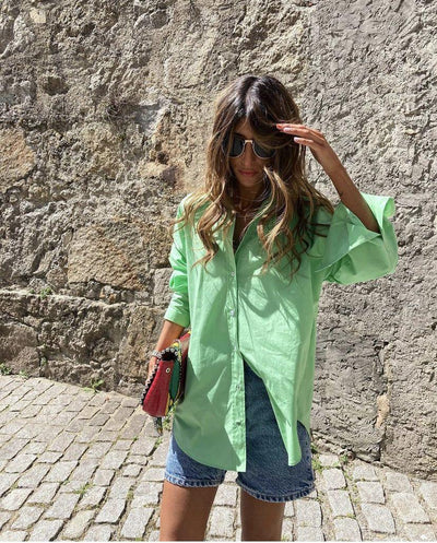 Mng - Camisa regular fit algodón