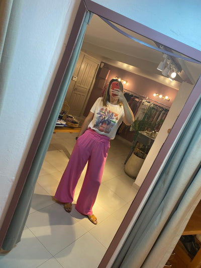 Project-White - Pantalon Electra Rosa