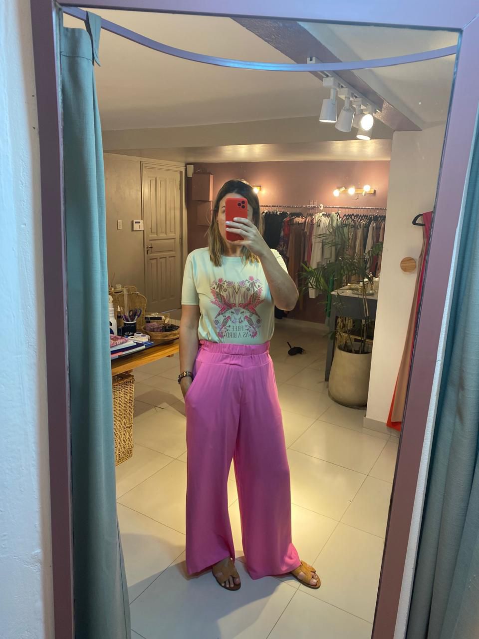 Project-White - Pantalon Electra Rosa