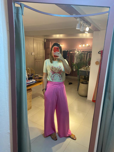 Project-White - Pantalon Electra Rosa
