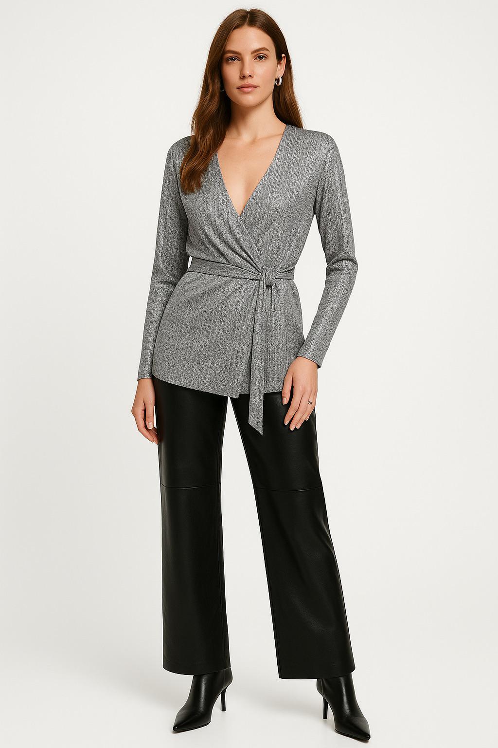 MNG - Cardigan Gala Gris Vigore