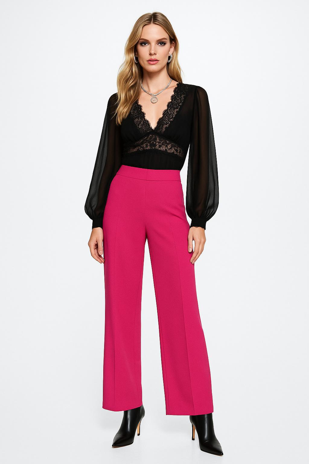 MNG - Pantalón fluido wideleg