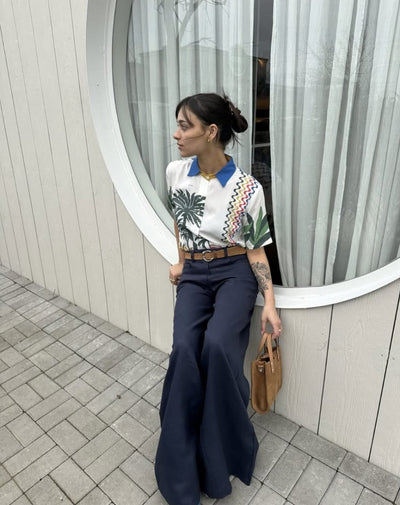 Project-White - Pantalon Cerdeña Azul