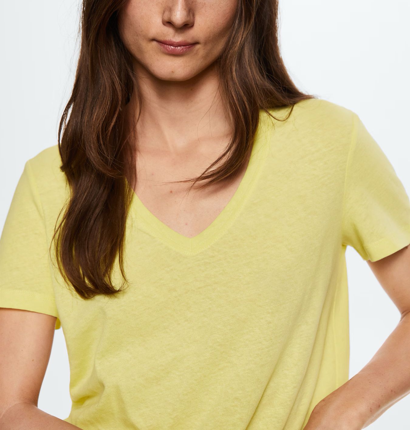 MNG - Camiseta algodón lino