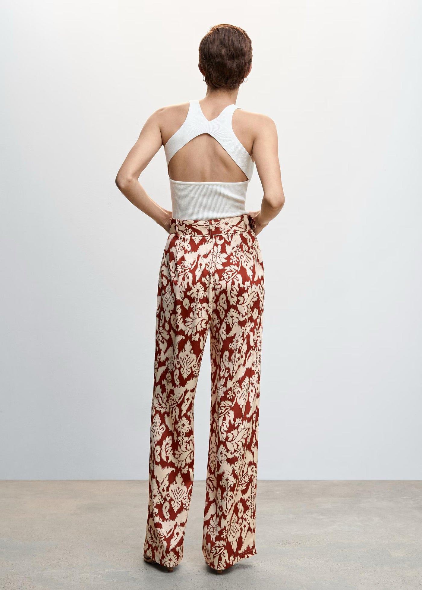 MNG - Pantalon palazzo estampado