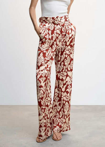 MNG - Pantalon palazzo estampado