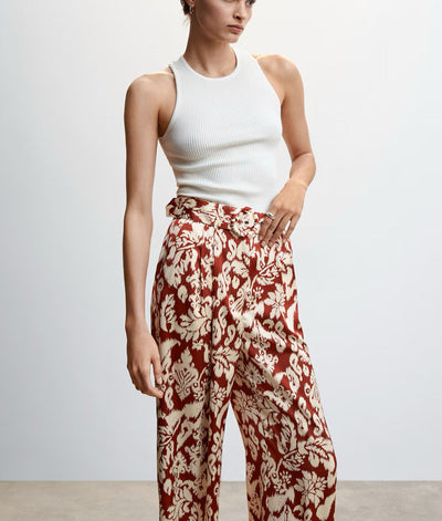 MNG - Pantalon palazzo estampado