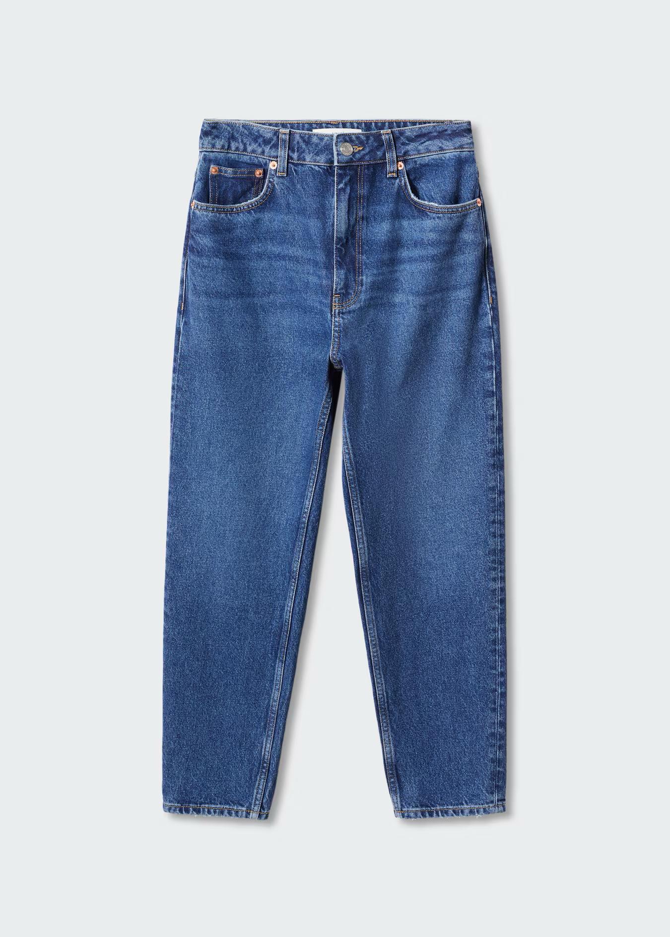 MNG - Jeans mom tiro alto