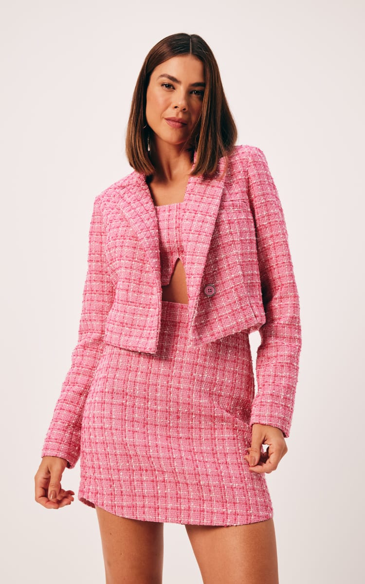 CINNTRE - Top Tweed Rosa