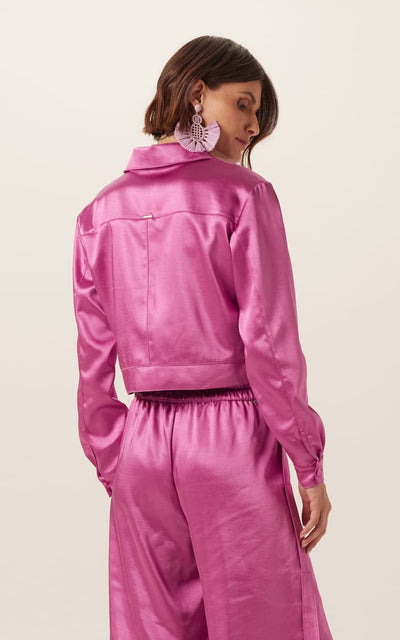 CINNTRE - Chaqueta de Saten