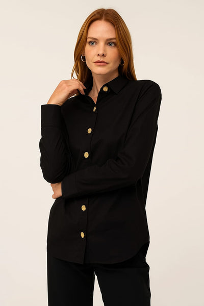 CINNTRE - Camisa Mullet Negra