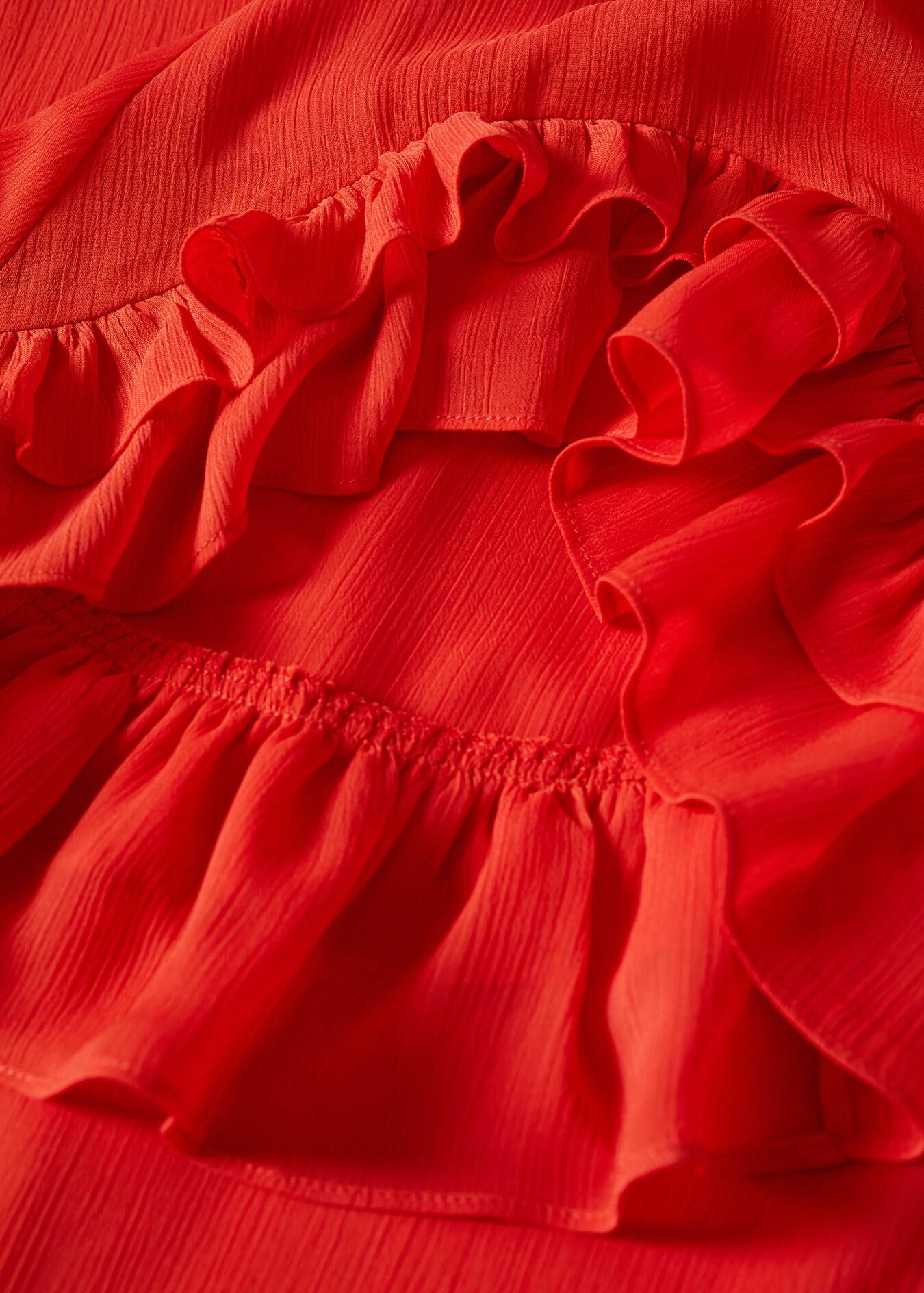MNG- Vestido manga volantes