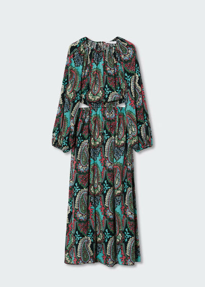 MNG- Vestido largo paisley