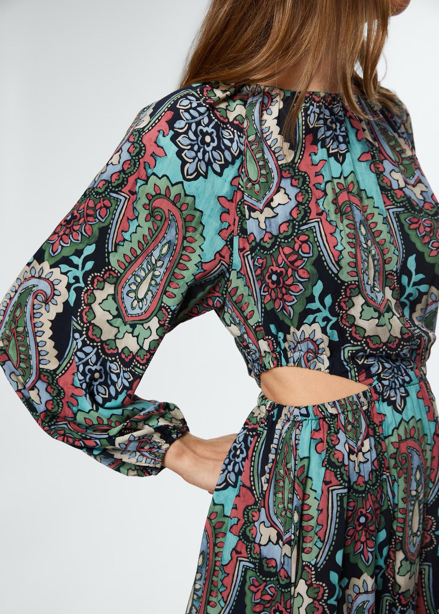MNG- Vestido largo paisley
