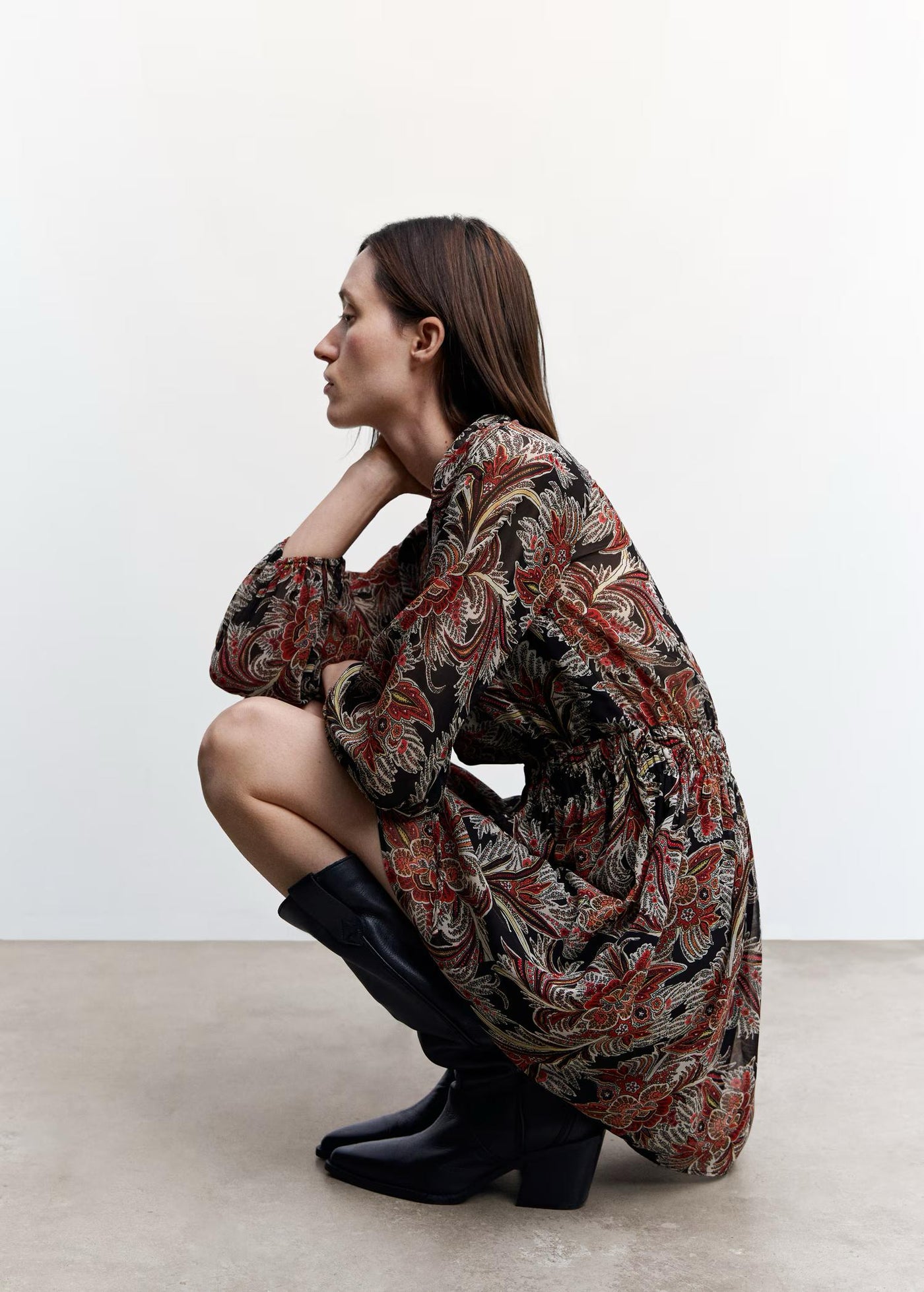MNG - Vestido gasa floral