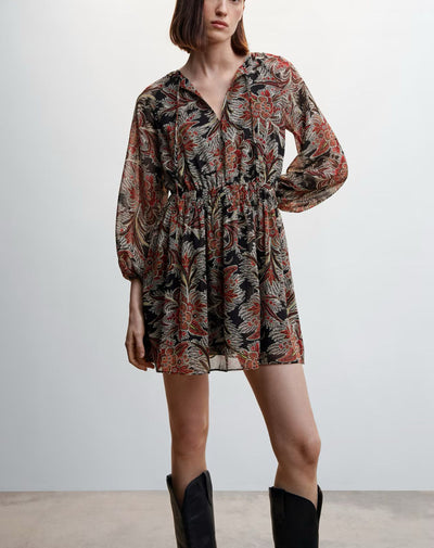 MNG - Vestido gasa floral