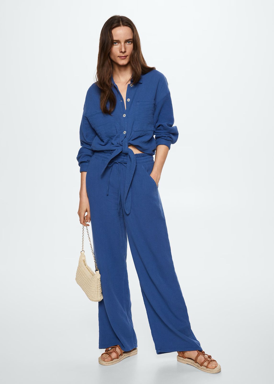 MNG - Camisa algodón bambula