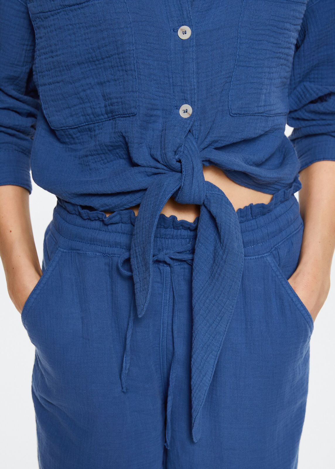 MNG - Camisa algodón bambula