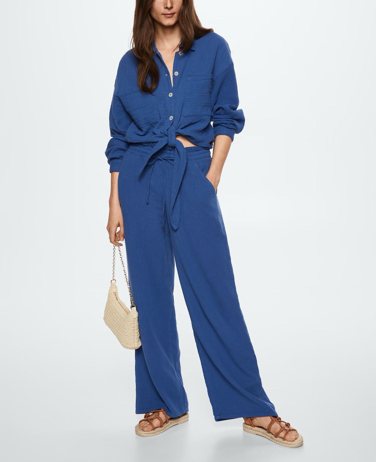 MNG - Camisa algodón bambula