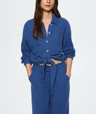 MNG - Camisa algodón bambula