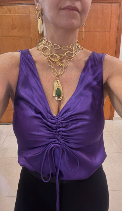 Project-White - Mechi Garay Collar Raka Dorado
