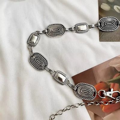 Unico - Cinturon cadena plata