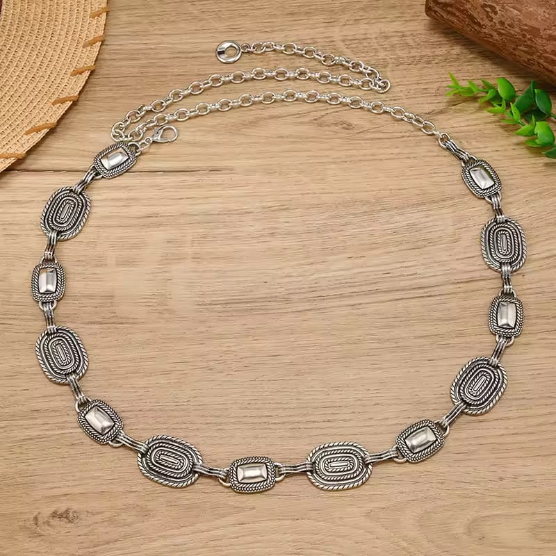 Unico - Cinturon cadena plata