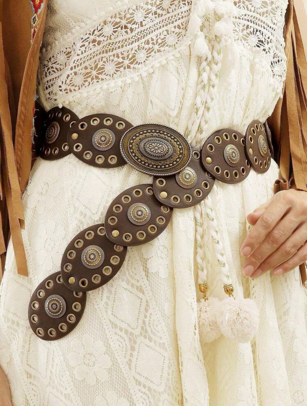 Unico - Cinturon Bohemio Marron