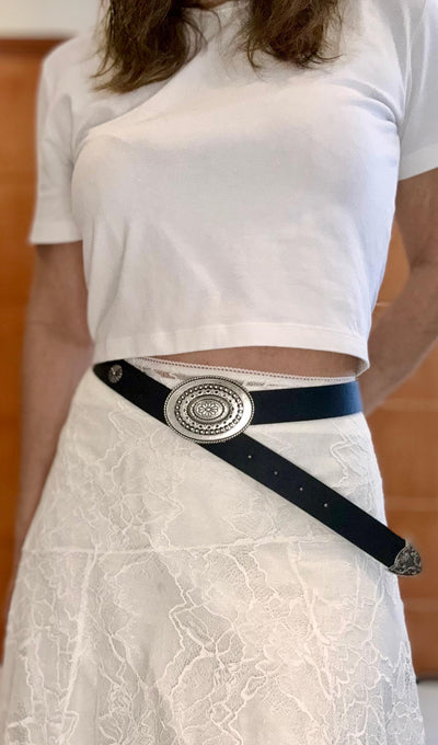 Unico - Cinturon Hebilla Metal Negro