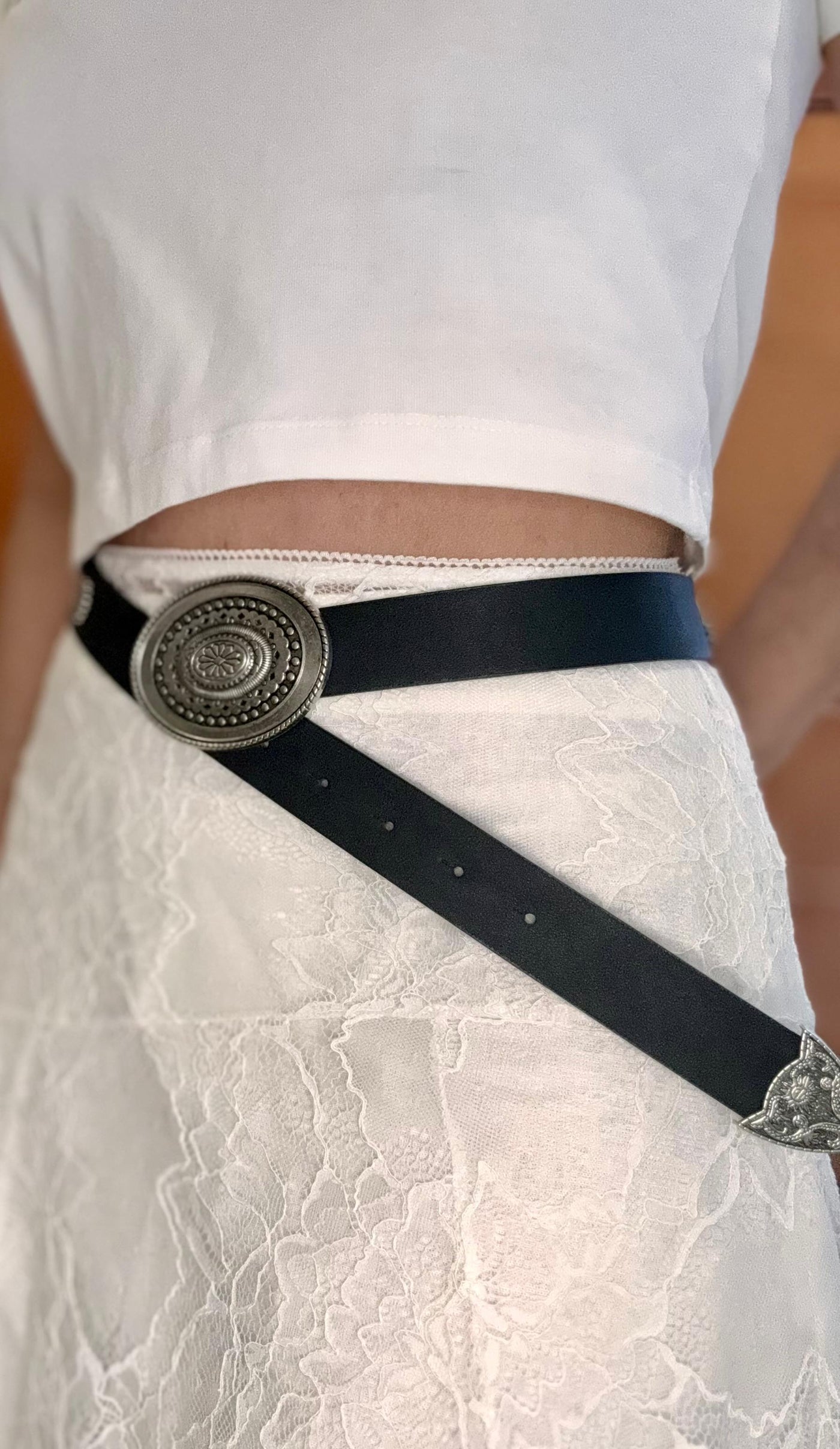 Unico - Cinturon Hebilla Metal Negro
