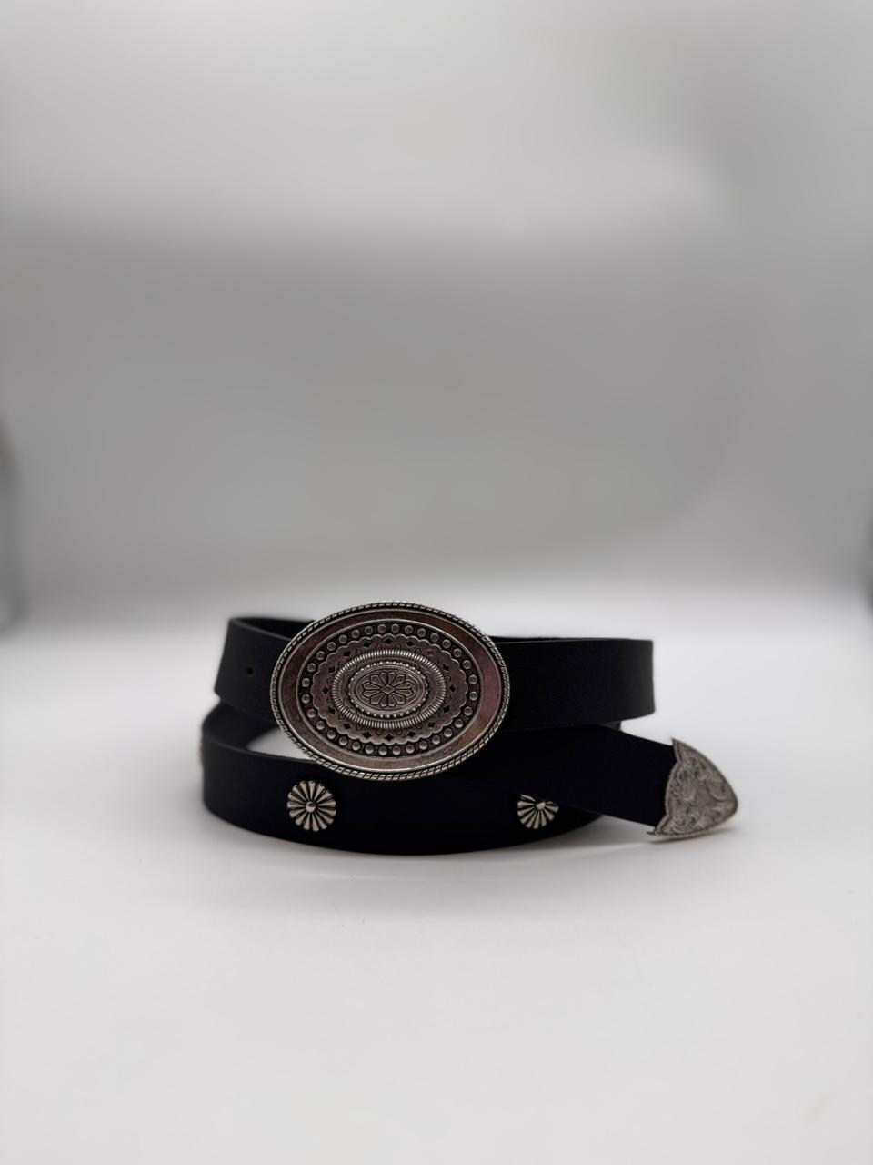 Unico - Cinturon Hebilla Metal Negro
