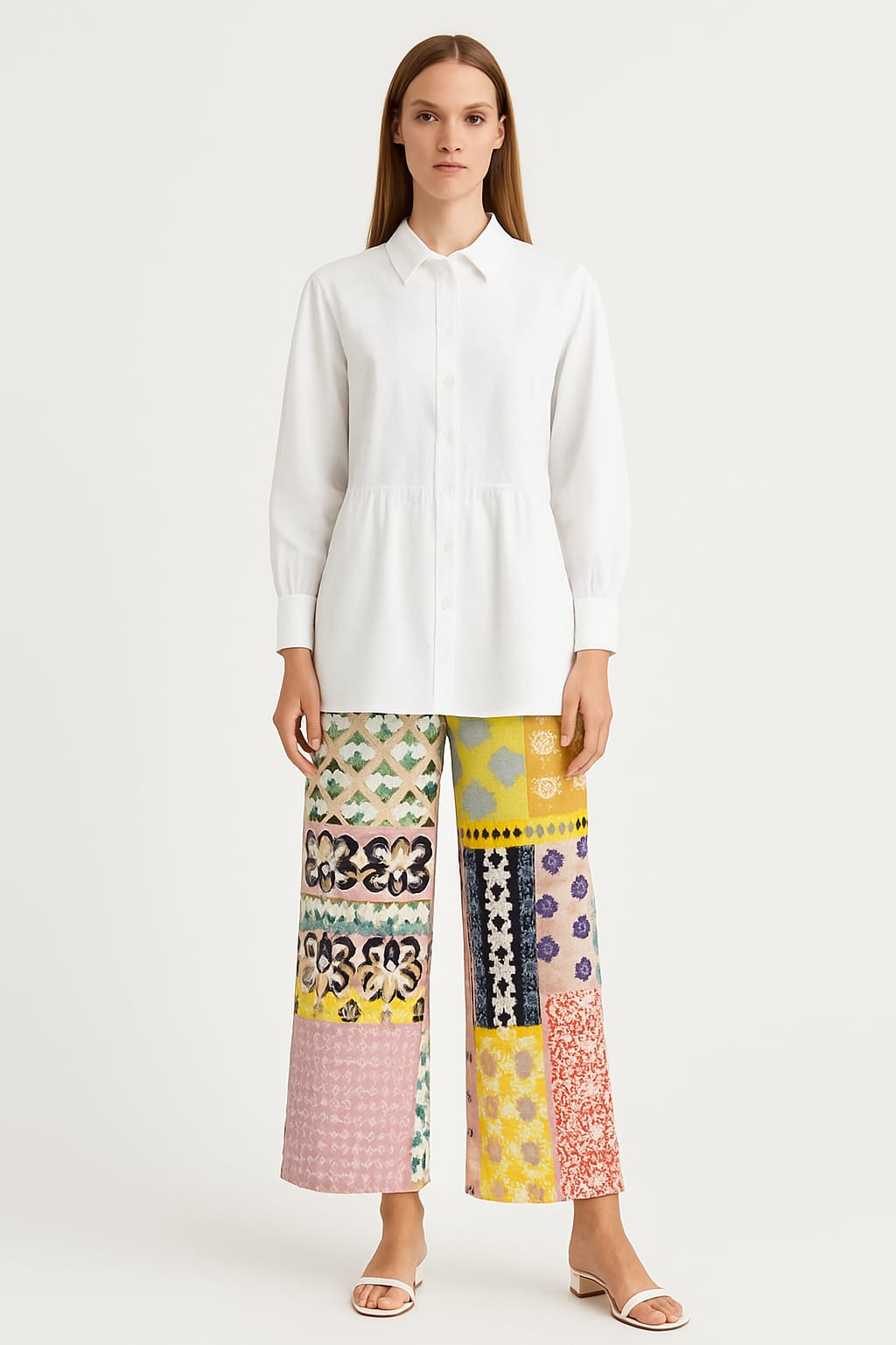 Project-White - Mila Kartei - Pantalon Masterprint