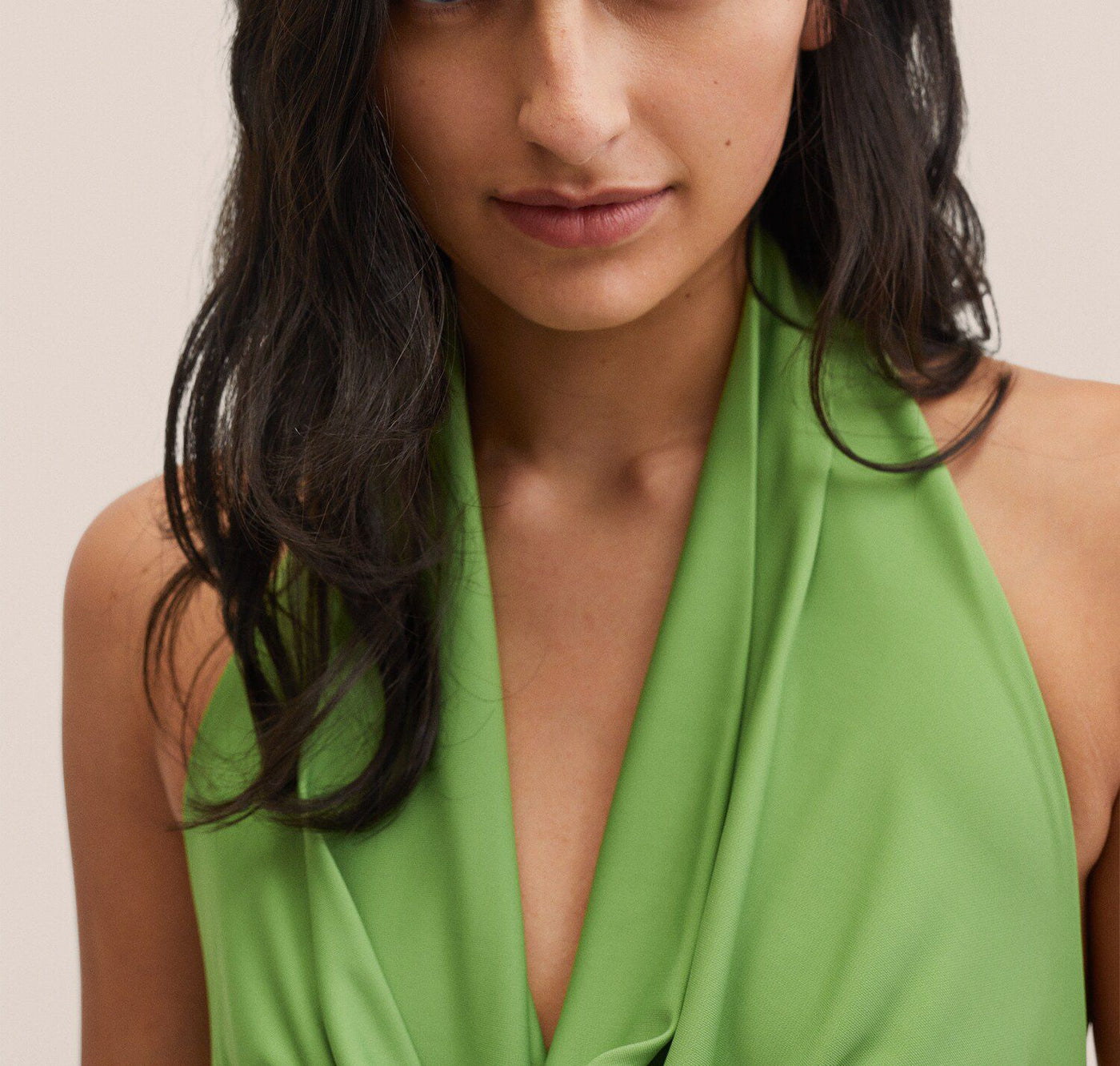 MNG - Vestido cuello halter