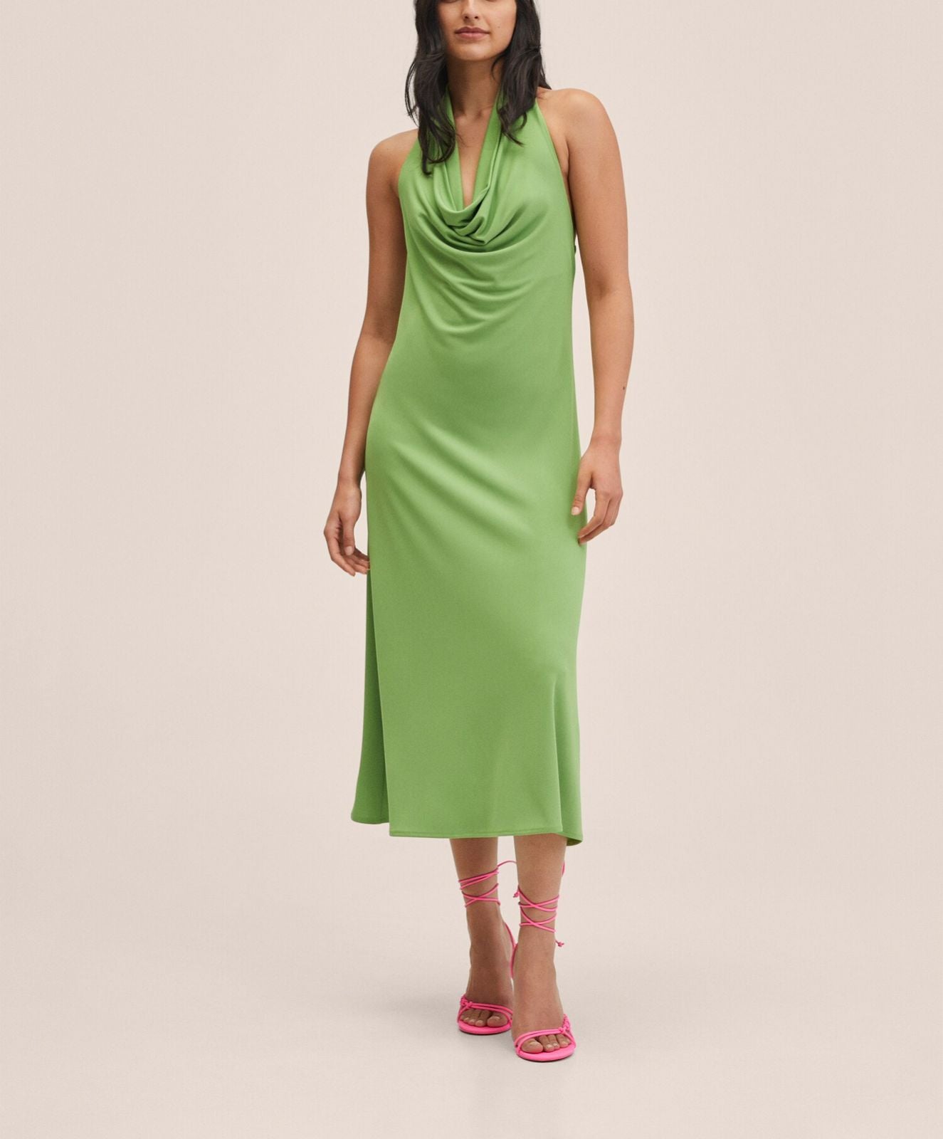 MNG - Vestido cuello halter