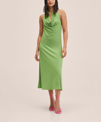 MNG - Vestido cuello halter