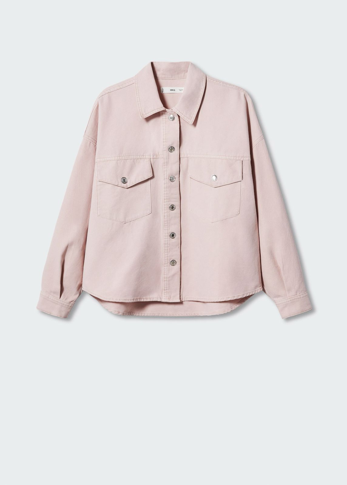 MNG - Sobrecamisa vaquera bolsillos