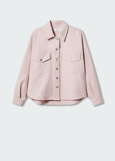MNG - Sobrecamisa vaquera bolsillos