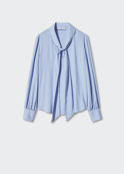 MNG - Blusa fluida lazo