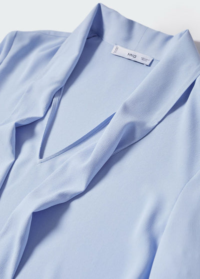 MNG - Blusa fluida lazo