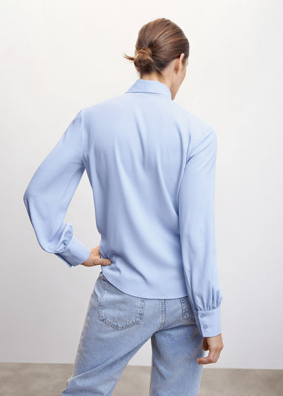 MNG - Blusa fluida lazo