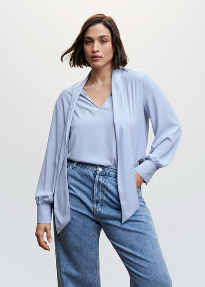 MNG - Blusa fluida lazo